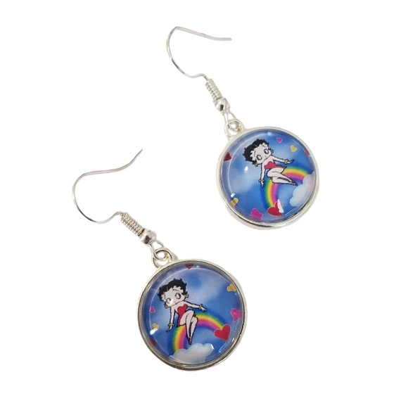 Handcrafted Betty Boop Earrings - Picture 2 of 4